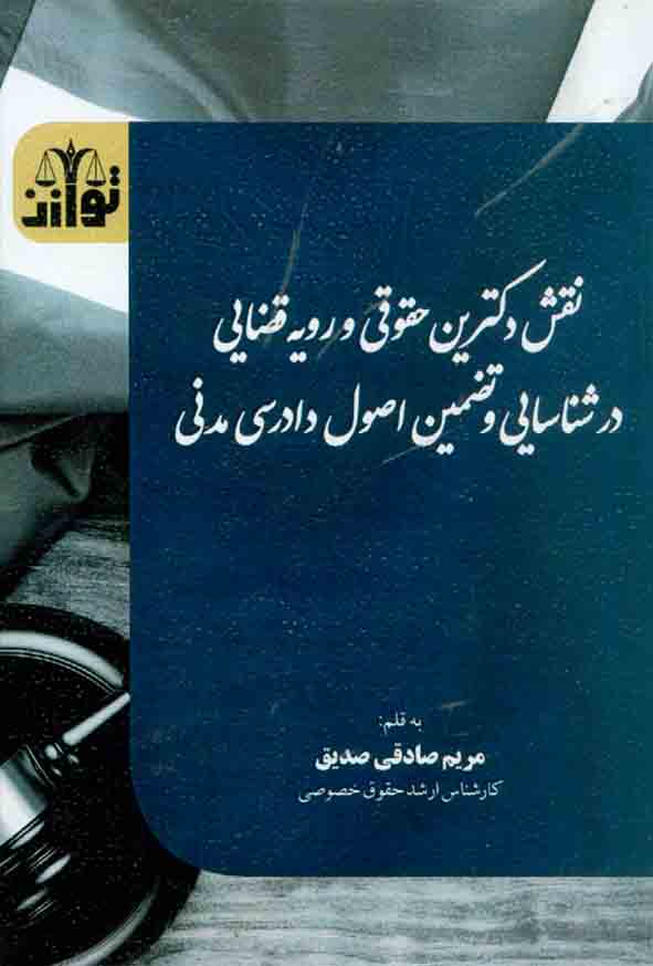 کتاب نقش دکترین حقوقی و رویه قضایی در شناسایی و تضمین اصول دادرسی مدنی , مریم صادقی صدیق