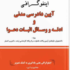 کتاب اینفوگرافی آیین دادرسی مدنی و ادله اثبات دعوا , مهدی فلاح خاریکی , دوراندیشان