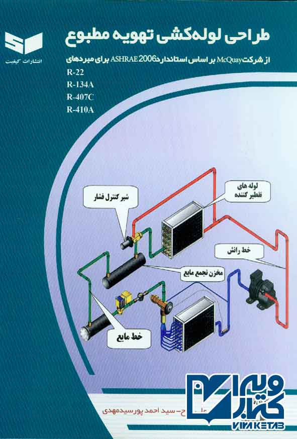 کتاب طراحی لوله کشی تهویه مطبوع , علی میاح