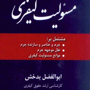 کتاب مسئولیت کیفری , ابوالفضل بدخش